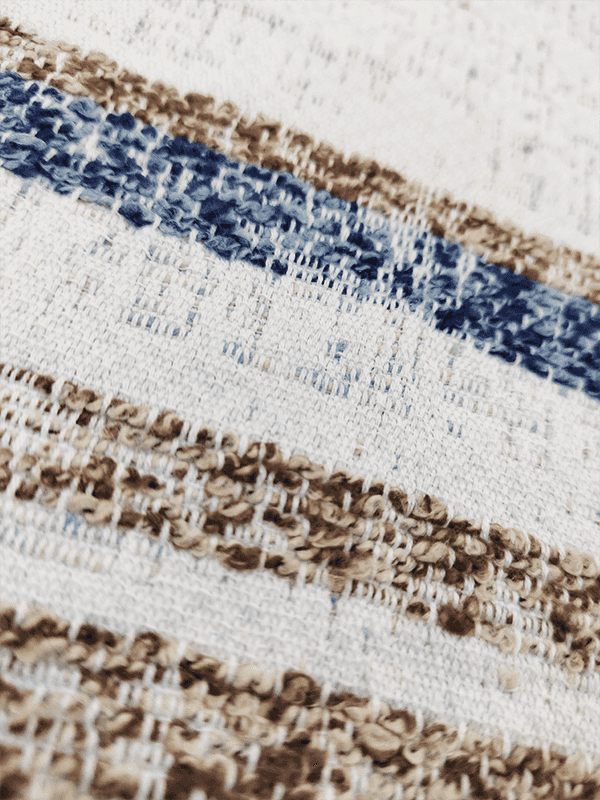 De dekenserie van onregelmatig gestreept Chenille-polyester-katoenen huishoudtextiel